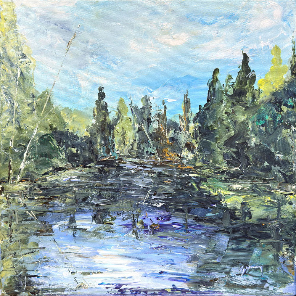 Au bord du lac, 12x12