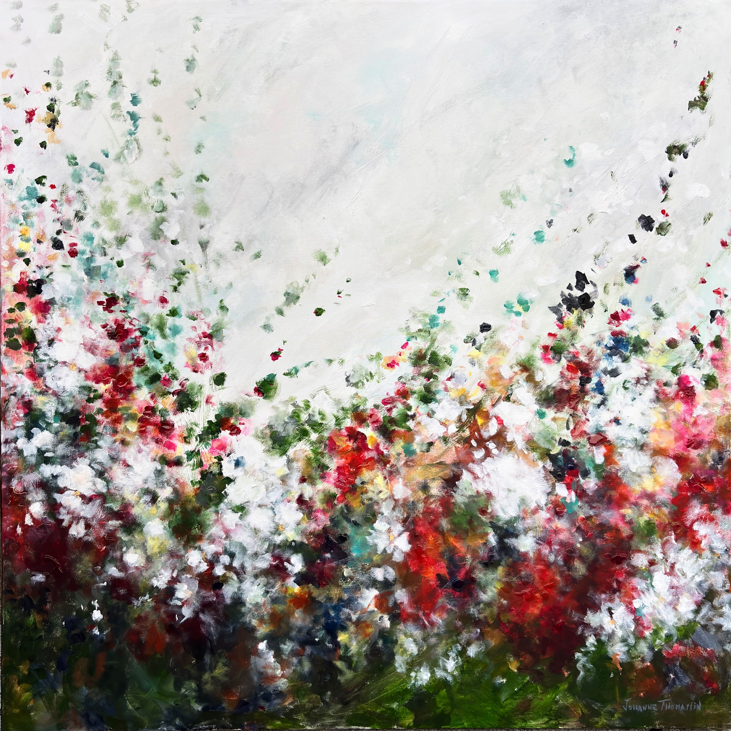 In the clear breath of blossoms, 42x42