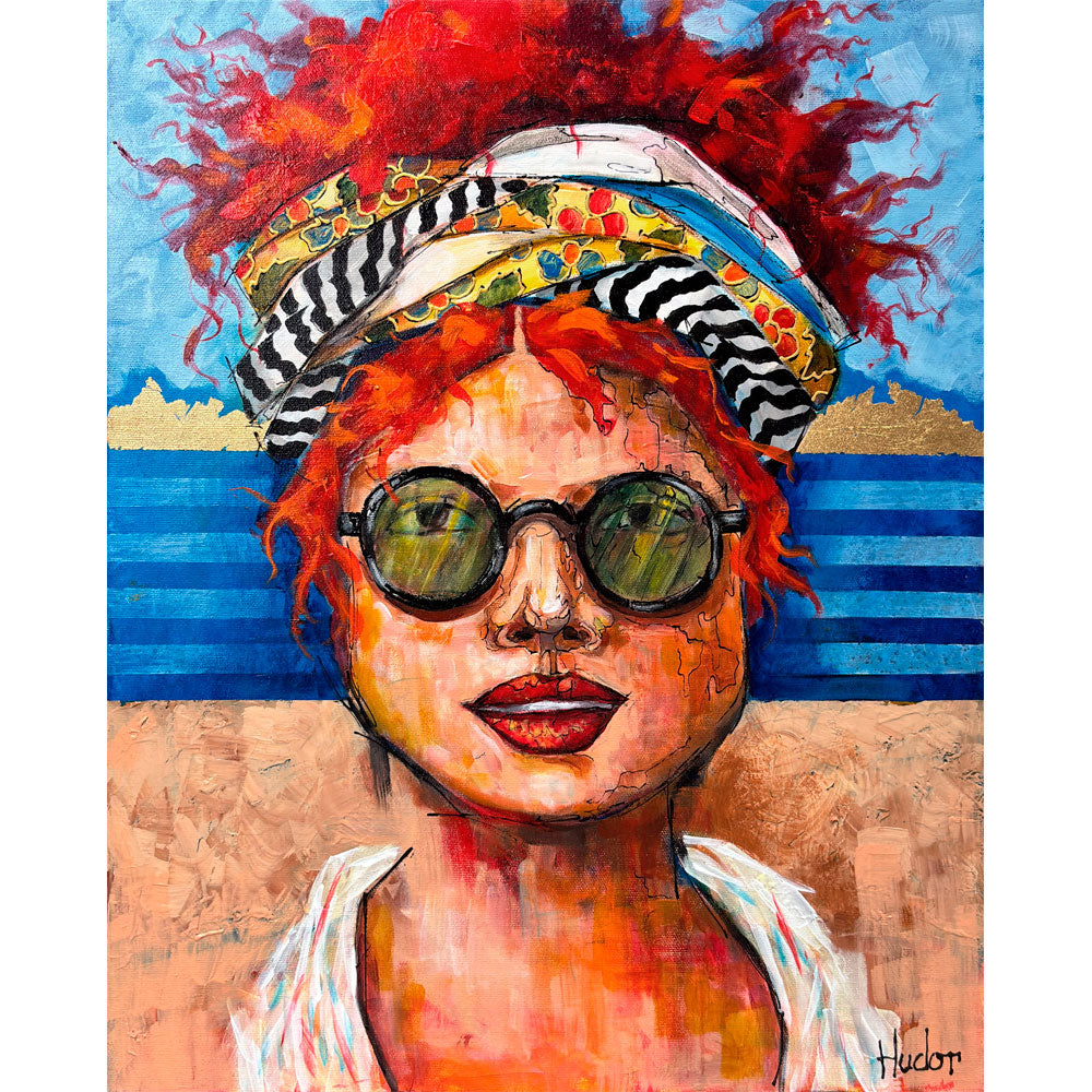 La playa, 20x16