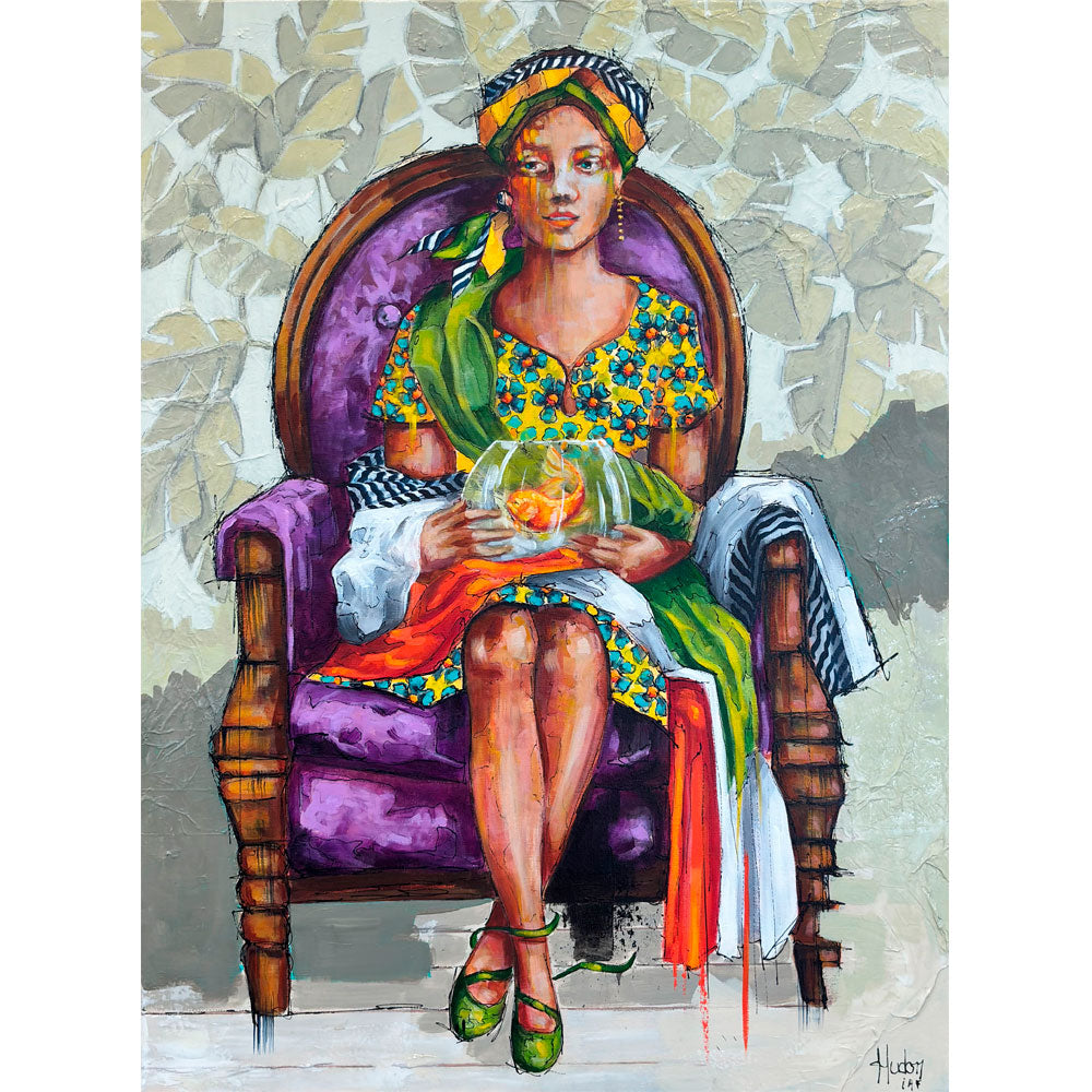 Le dernier poisson rouge, 40x30