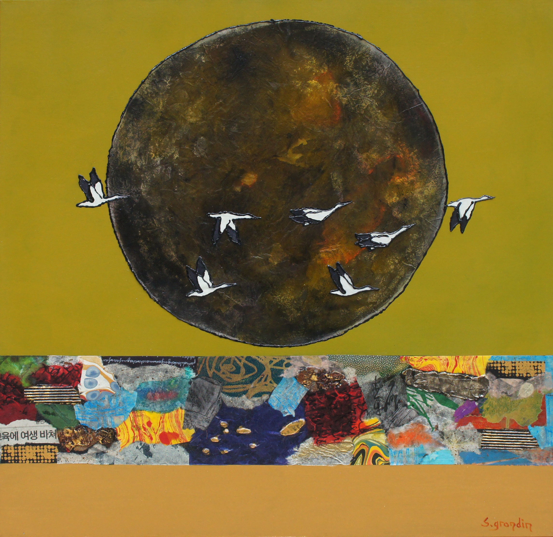 Selenology (22), 30x30"