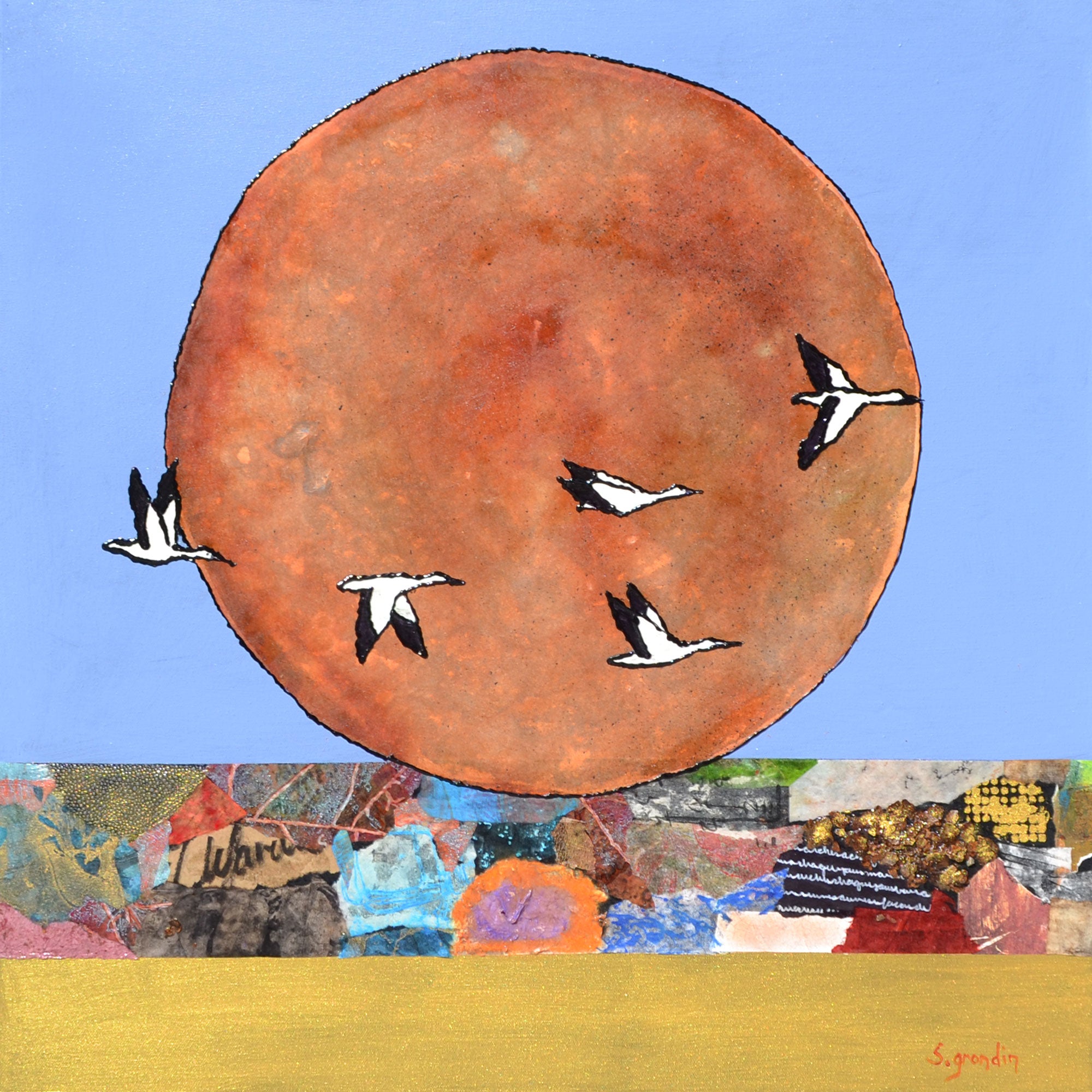 Selenology (28), 24x24"