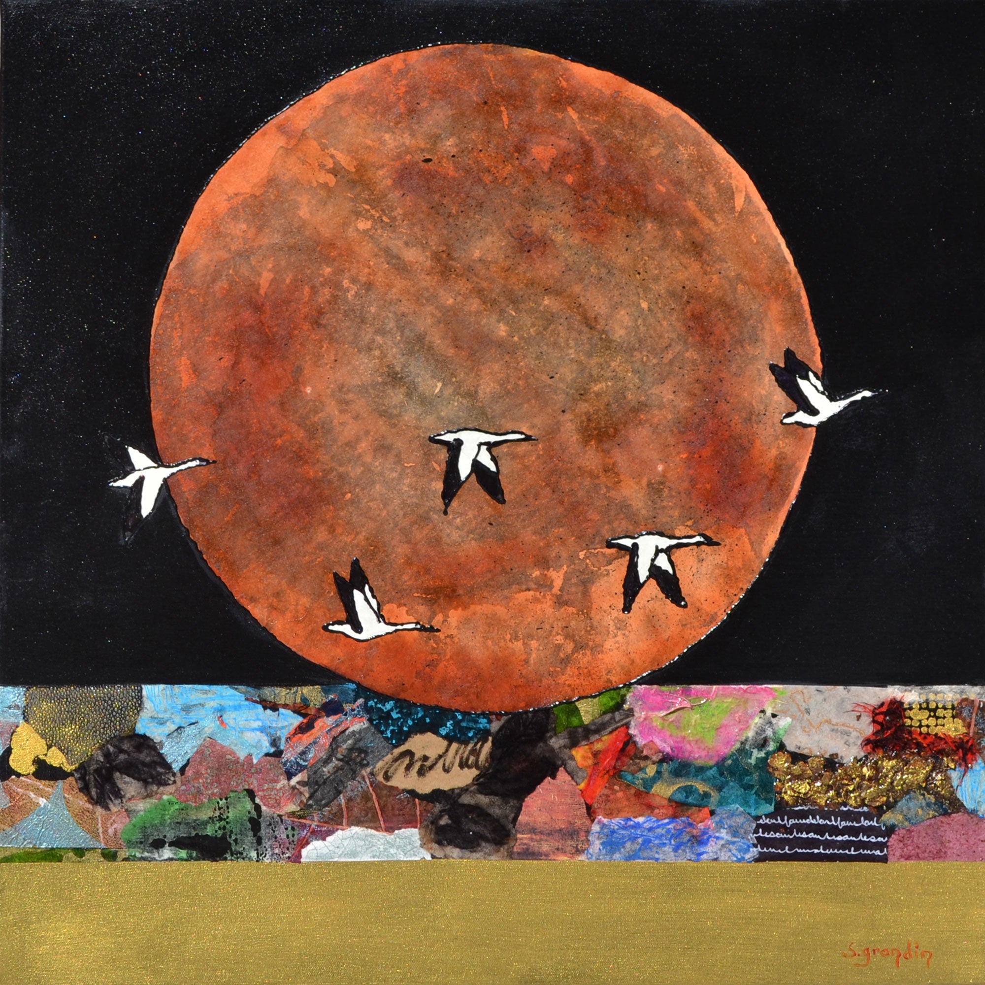 Selenology (29), 24x24"