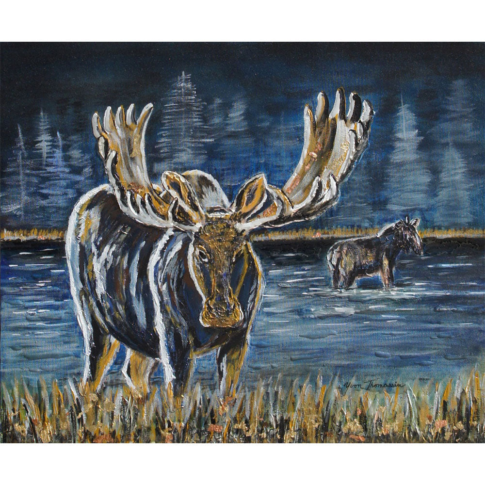 In the dim light, 20x24