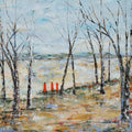On the beach, 40x40