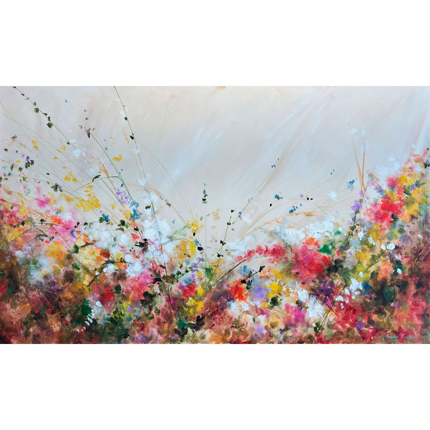 Une douce harmonie florale, 36x60